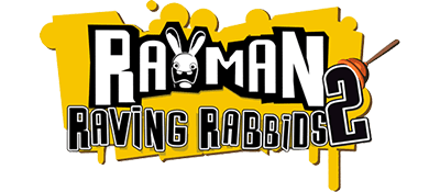 Rayman Raving Rabbids 2 title screen for Wii